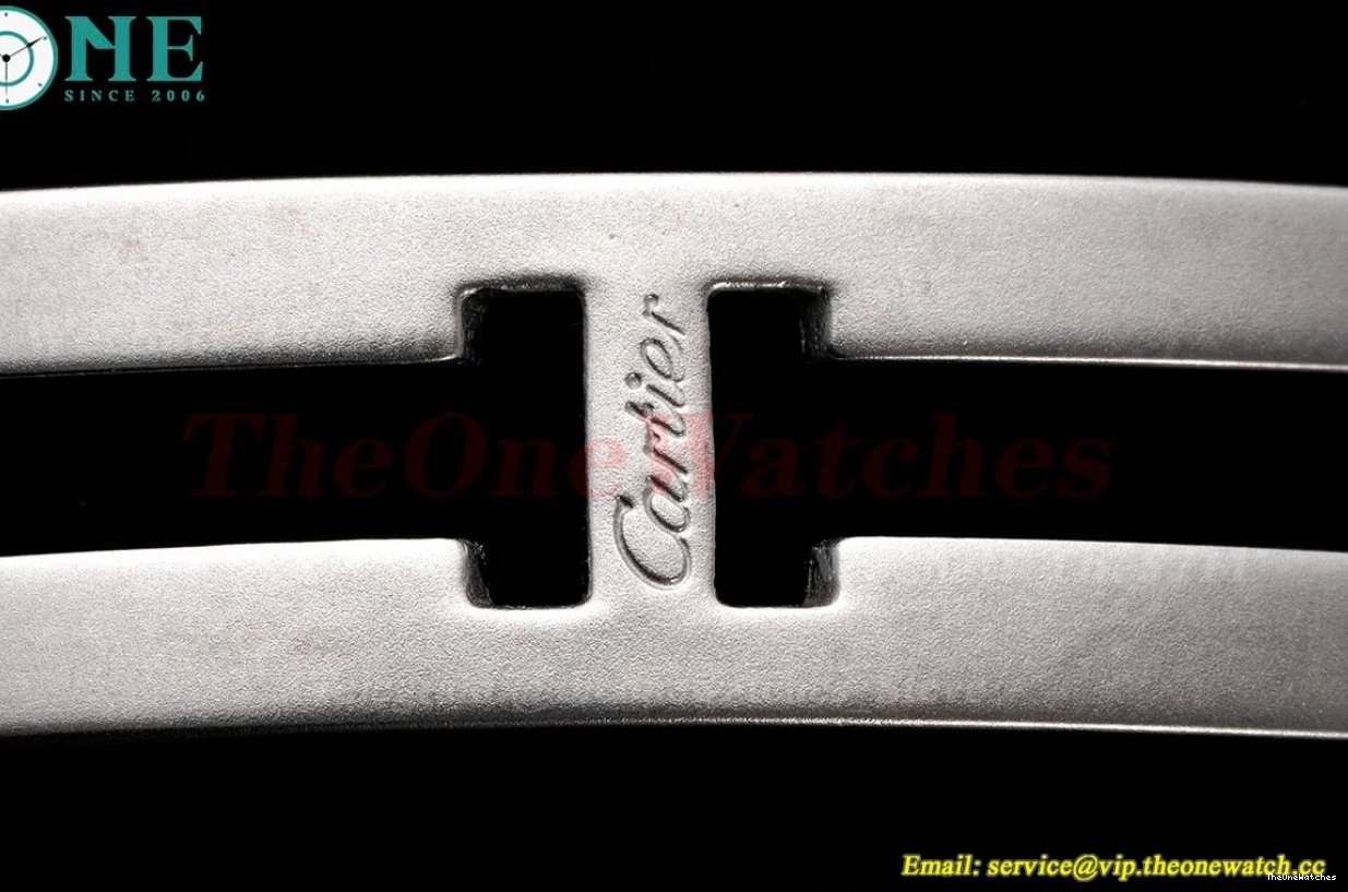 White 33mm AF Cartier NH05 Bleu SS SS Ballon De Dial 1202